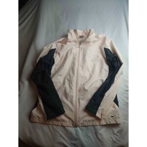 Vintage Y2K Nike Track Jacket Womens Large 12-14 Black Pink Athleisure Sporty
